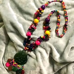 Multicolored necklace Holiday gift under $20